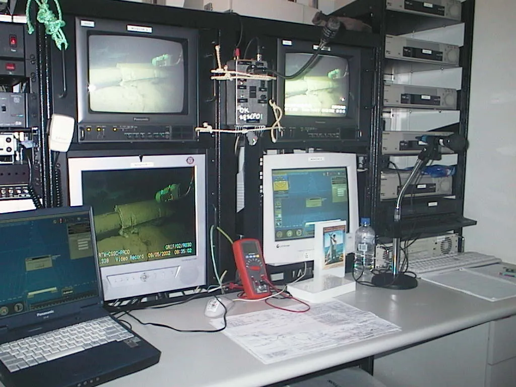 The inside of an inspection shack, where the magic happens.